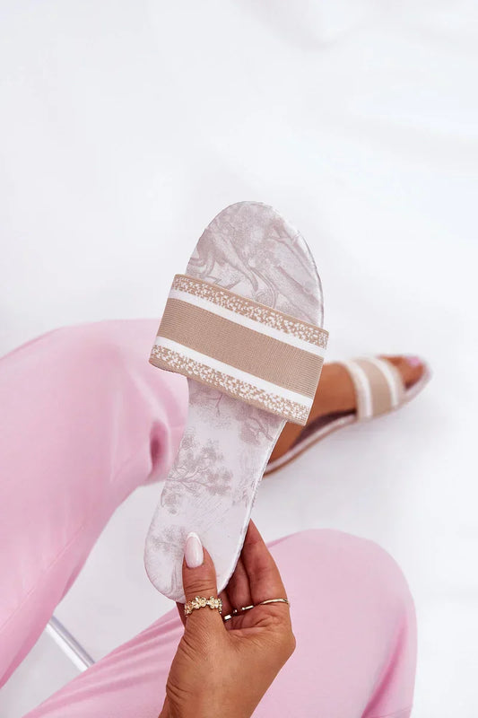 Sienna Beige Slides