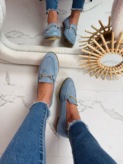 Blue H Loafer