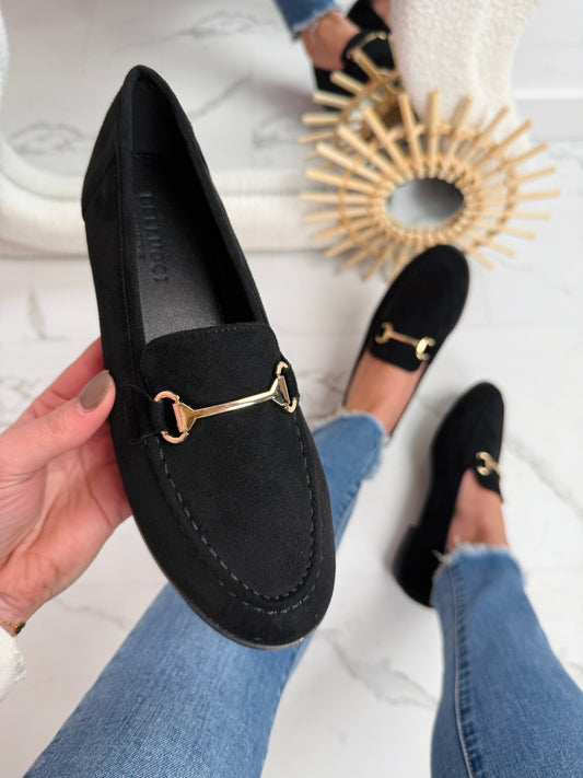 Black H Loafer
