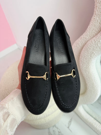 Black H Loafer