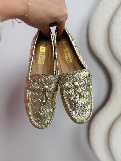 Gaby Gold Loafer