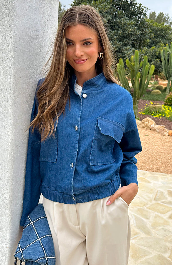 BOMBER JACKET DENIM