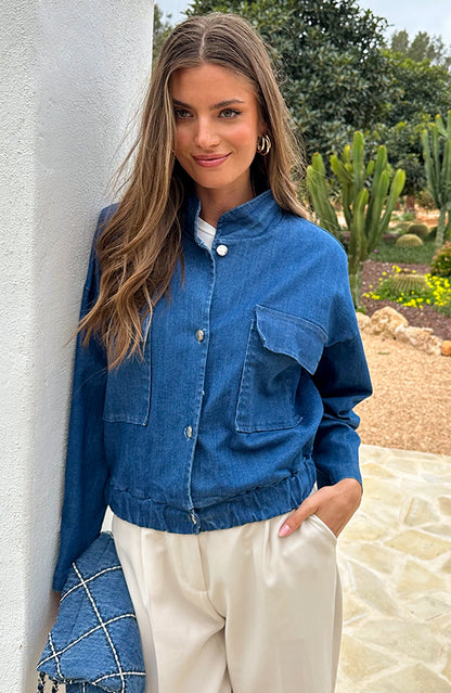 BOMBER JACKET DENIM