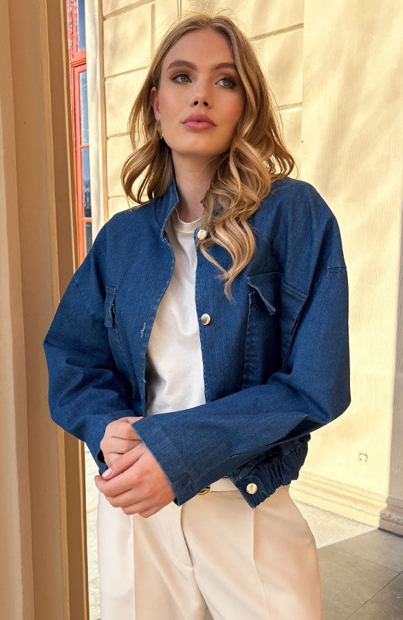 BOMBER JACKET DENIM