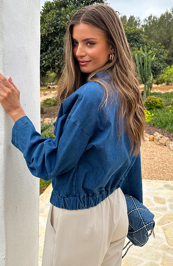 BOMBER JACKET DENIM