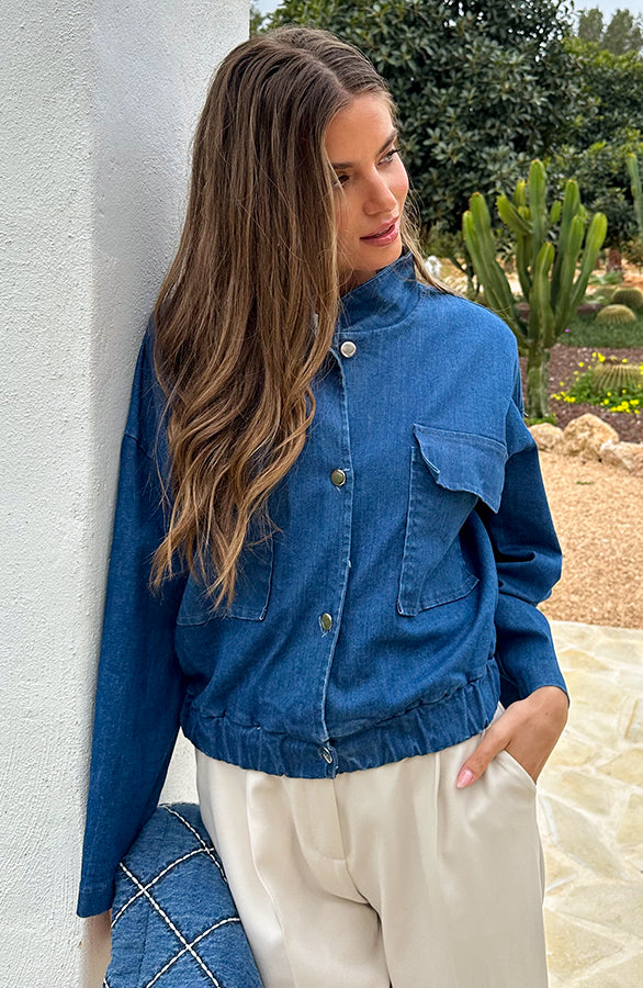BOMBER JACKET DENIM
