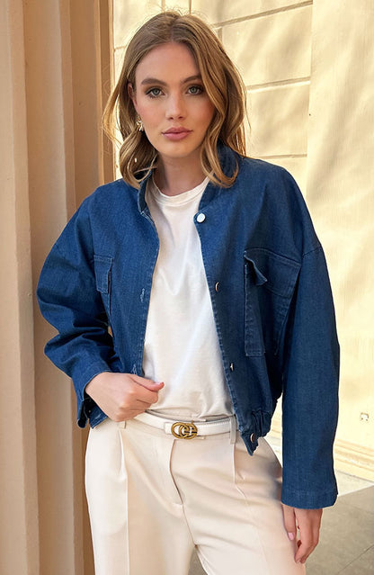 BOMBER JACKET DENIM