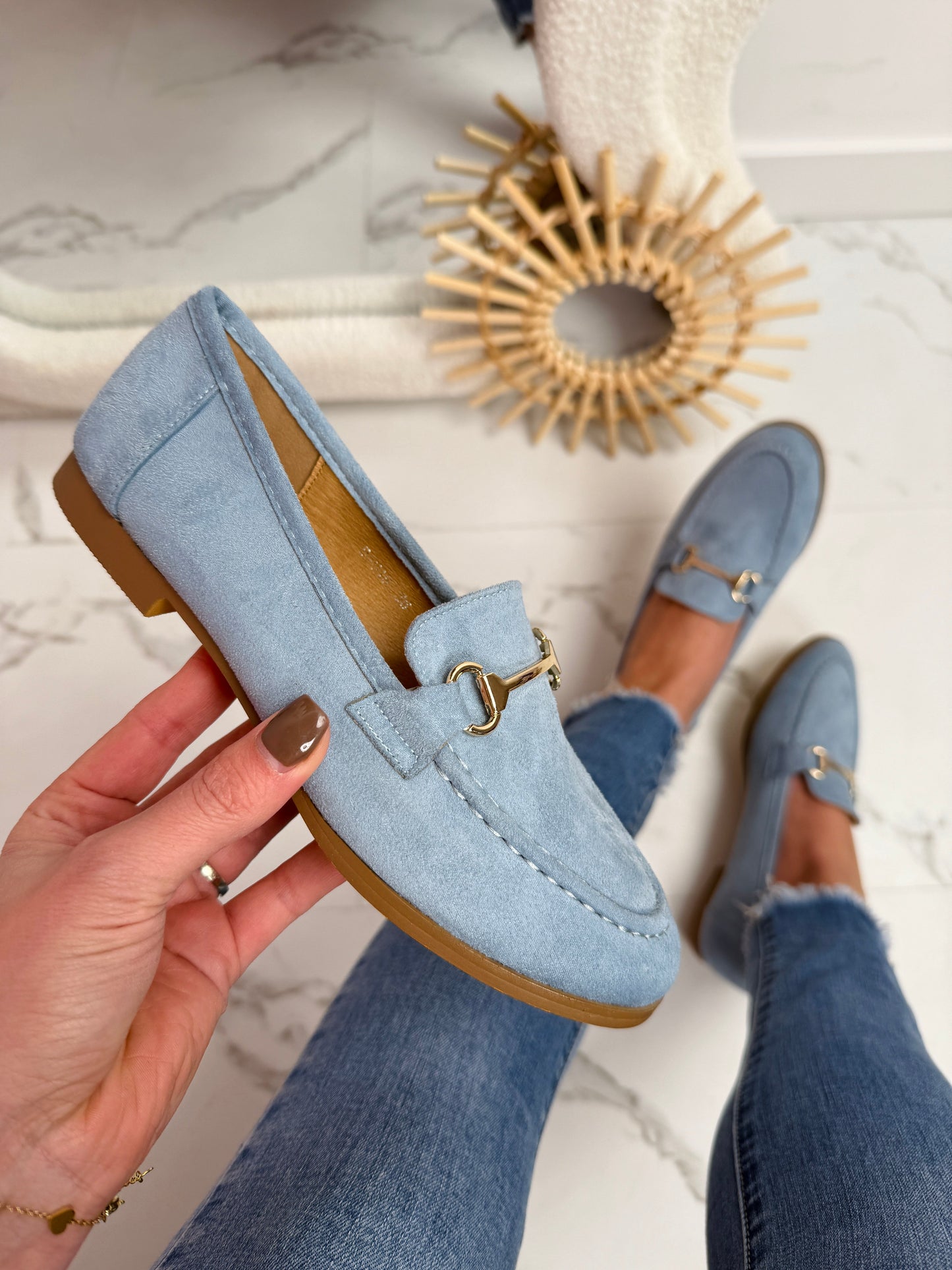 Blue H Loafer