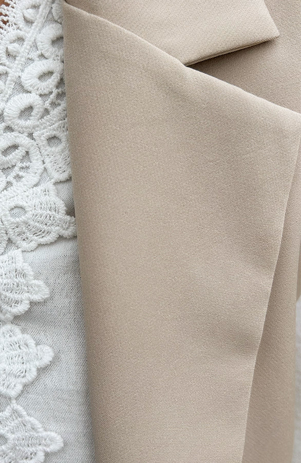 ELEGANT BLAZER GILET BEIGE
