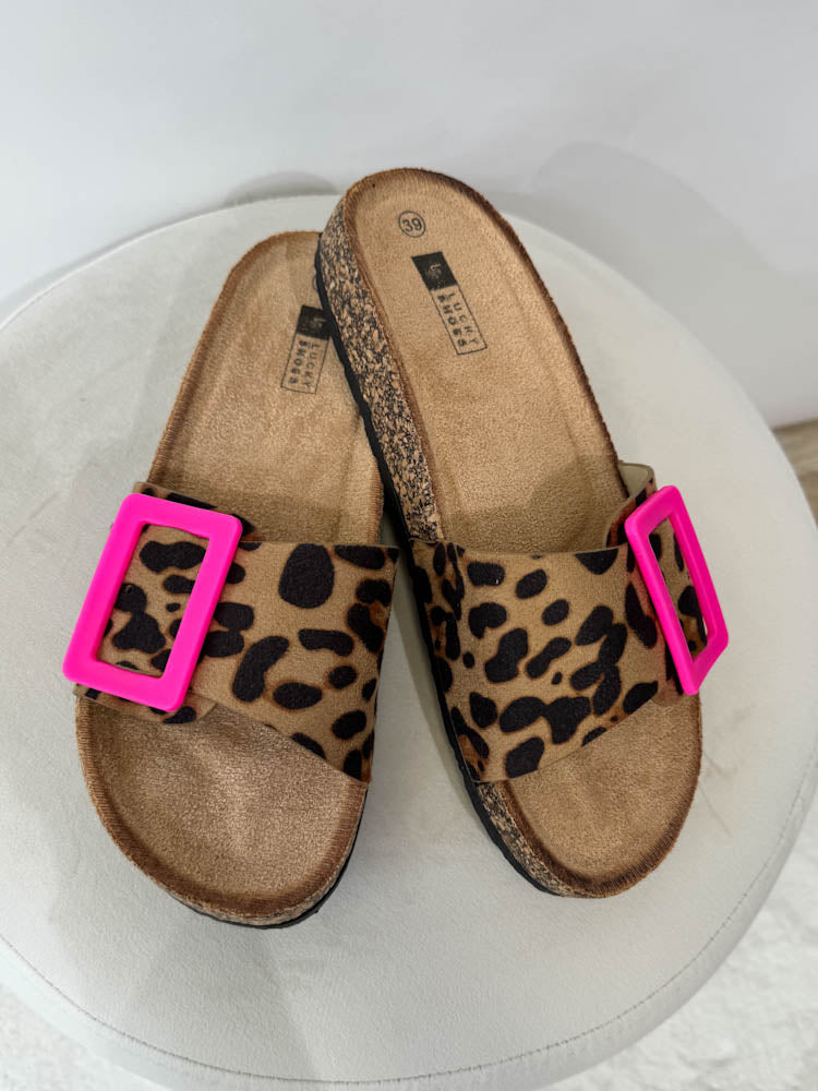 Summer Leopard Sandal – Camel