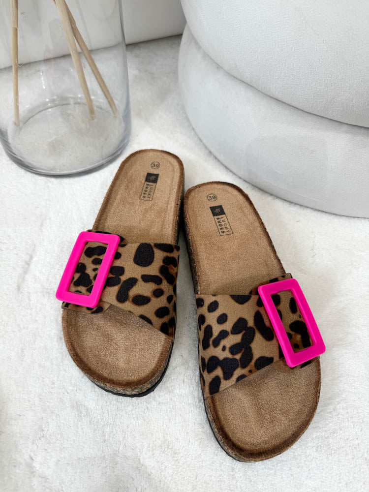 Summer Leopard Sandal – Camel
