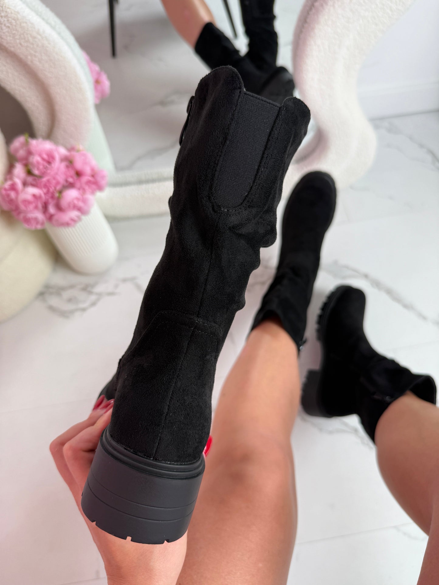 Marina Black Boots