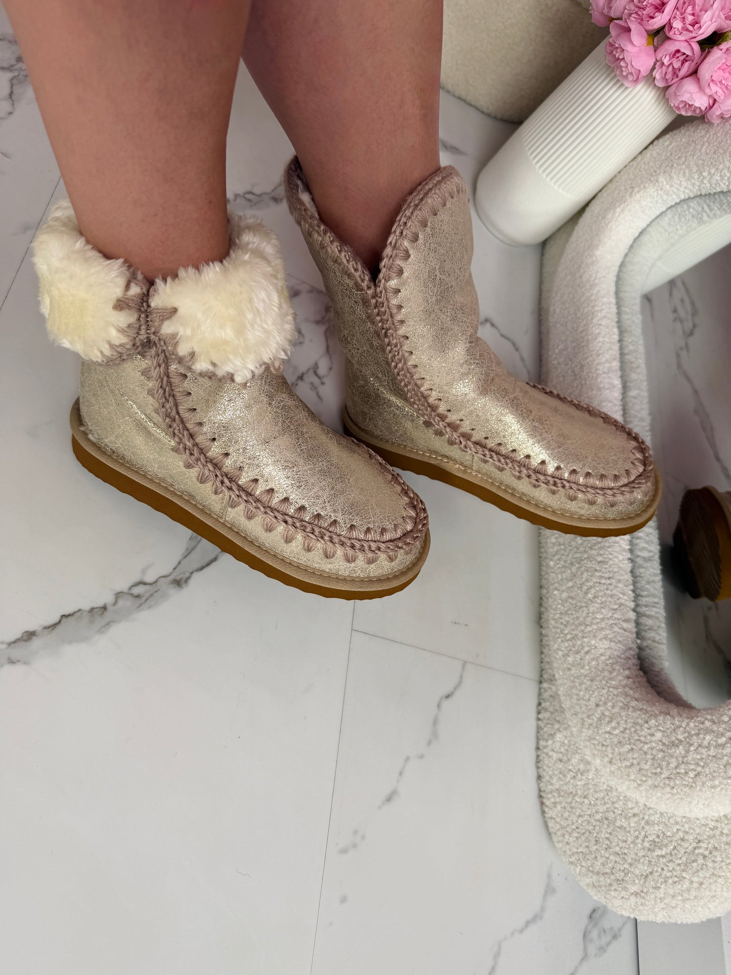 Semy Gold Boots