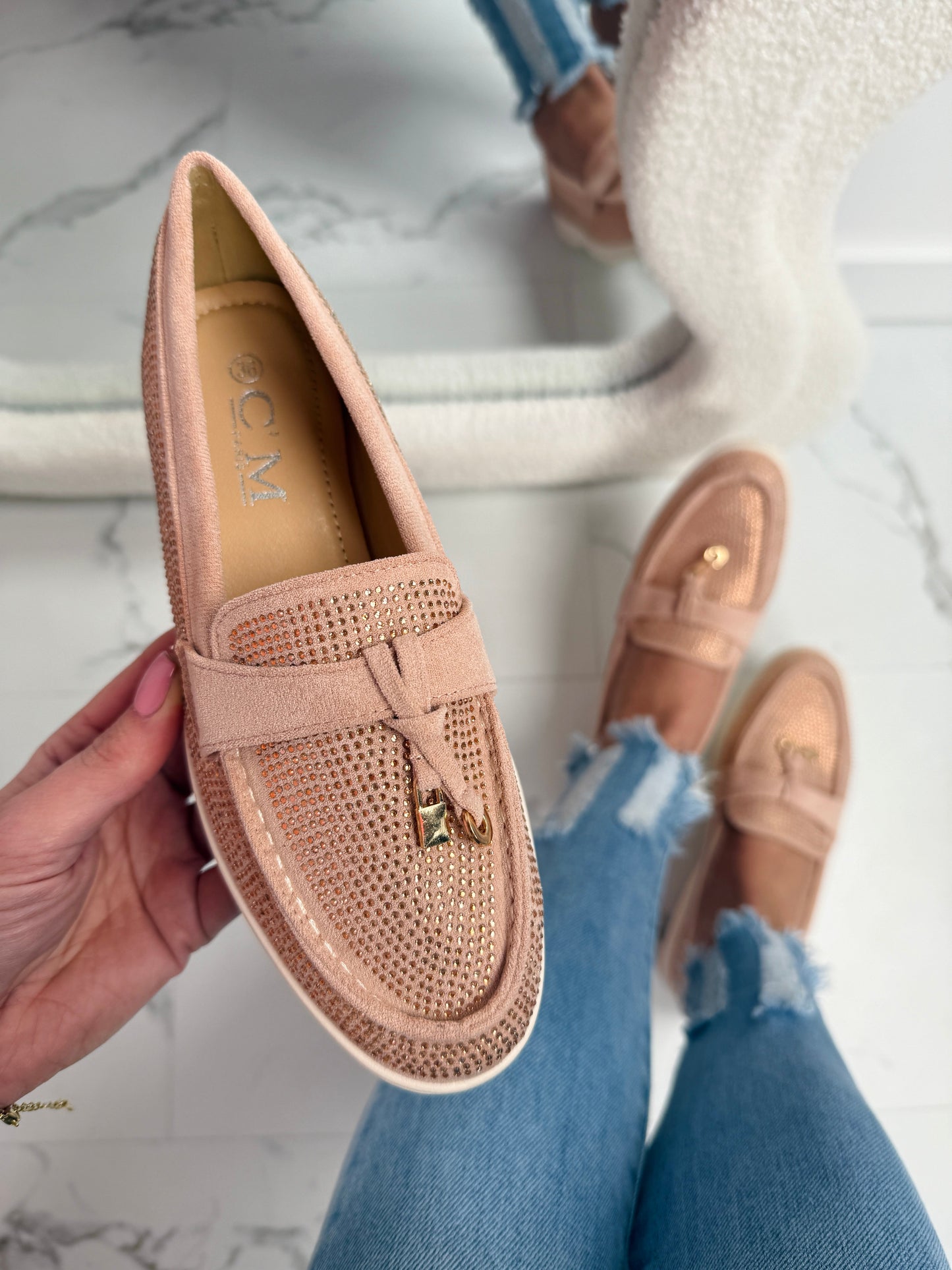 Shine Pink Loafer