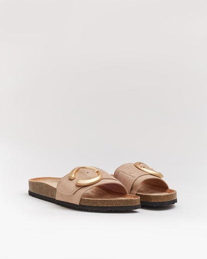 Malike Nude Slides – Bold Shape, Soft Comfort