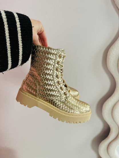 Martina Gold Boots