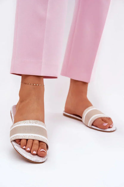Sienna Beige Slides