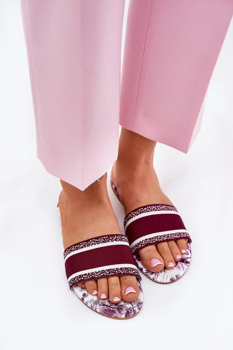 Sienna Bordeaux Slides