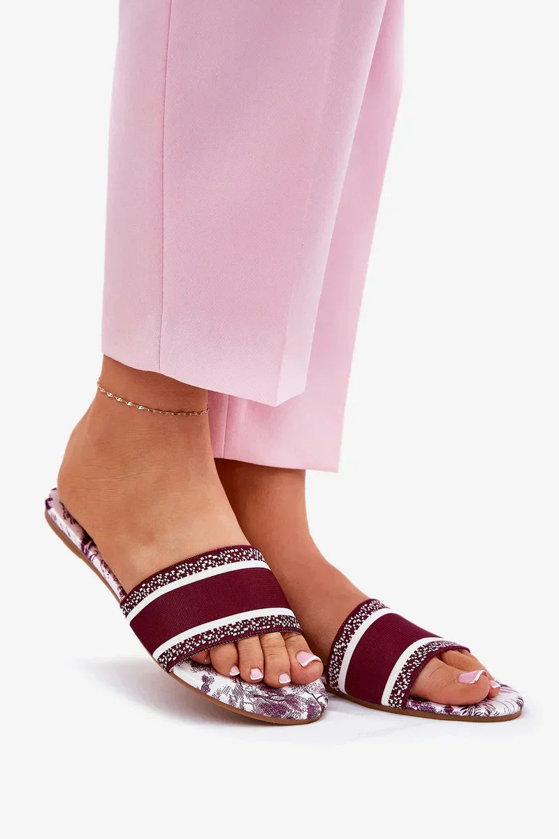 Sienna Bordeaux Slides