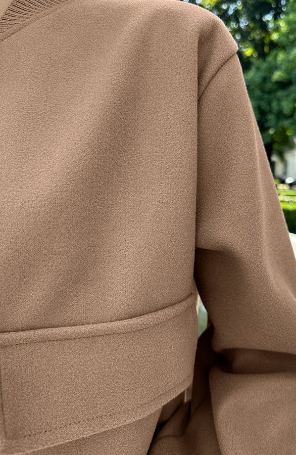 SOFT BOMBERJACKET CAMEL