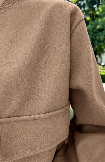 SOFT BOMBERJACKET CAMEL