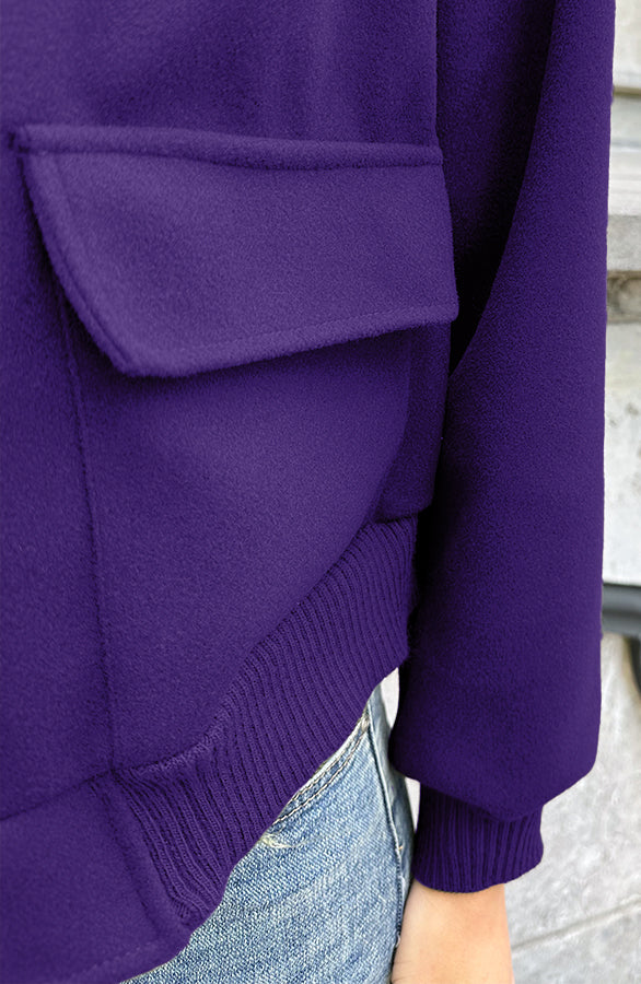 SOFT BOMBERJACKET DARK PURPLE