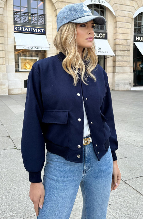 SOFT BOMBERJACKET MARINE