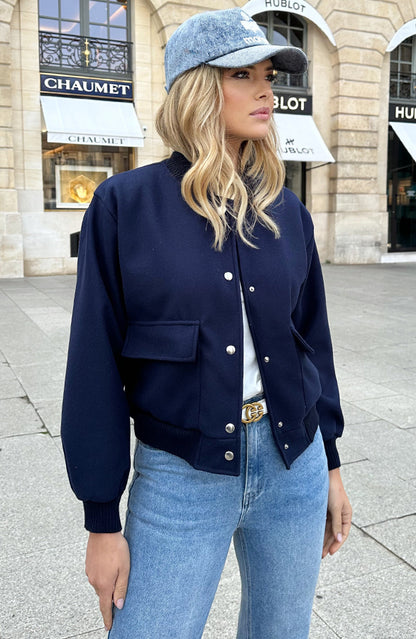 SOFT BOMBERJACKET MARINE