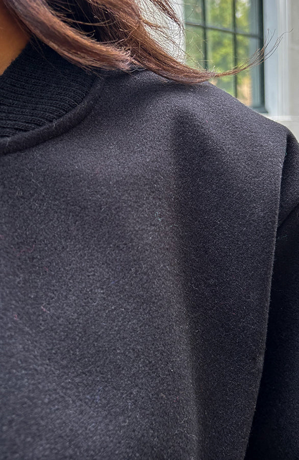 SOFT BOMBERJACKET ZWART