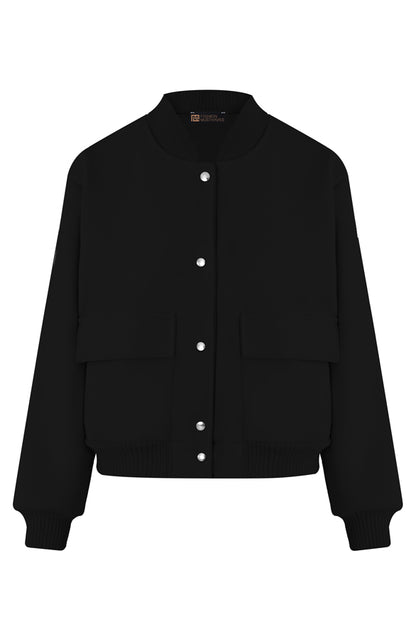 SOFT BOMBERJACKET ZWART